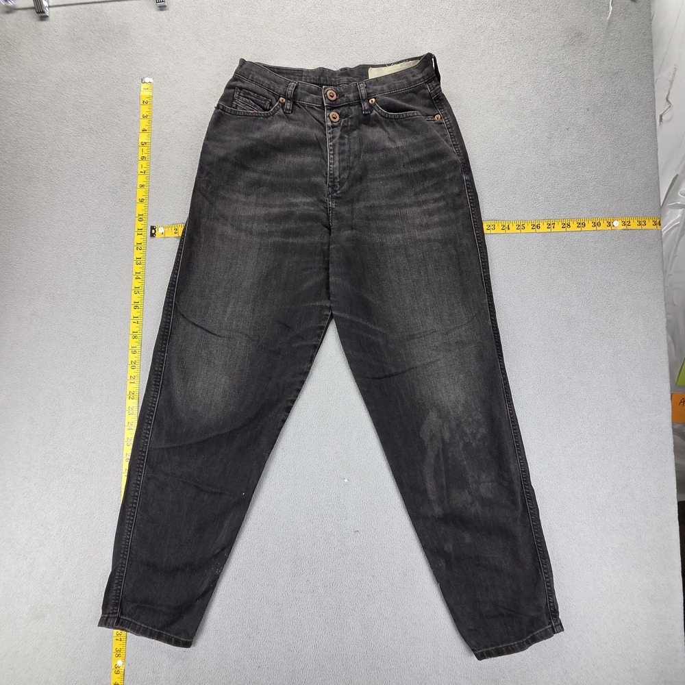Diesel Jeans Womens 25 Black Alys Relaxed‎ Tapered 0898G